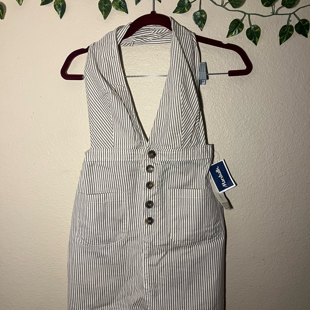 Striped Halter Jumpsuit
